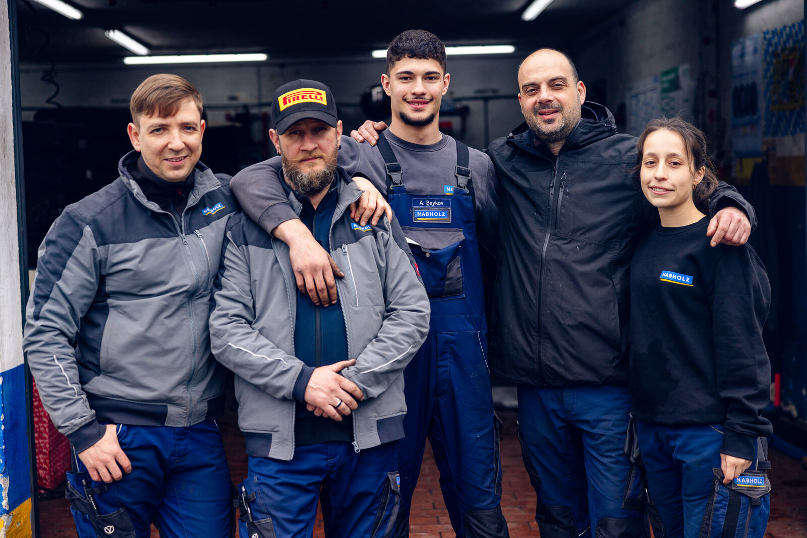 Das Team der Filiale Unterföhring in der Werkstatt